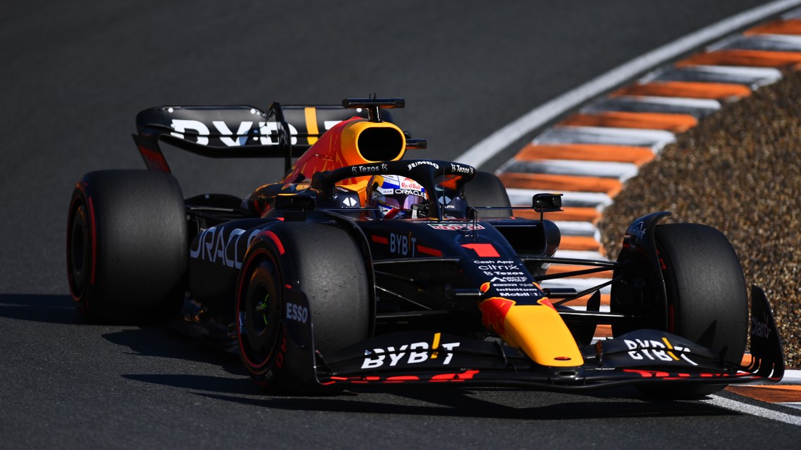 Dutch GP: Verstappen beat Leclerc by 0.021 seconds as Perez crashes