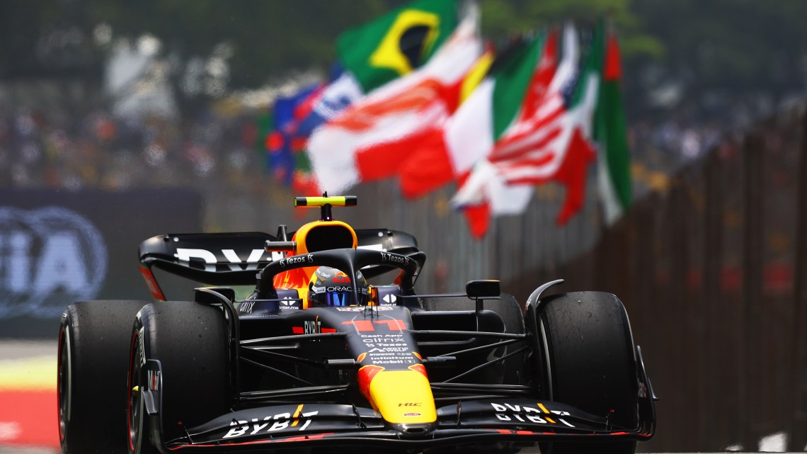 F1 Brazil GP: Perez goes fastest as 0.008s separate top three