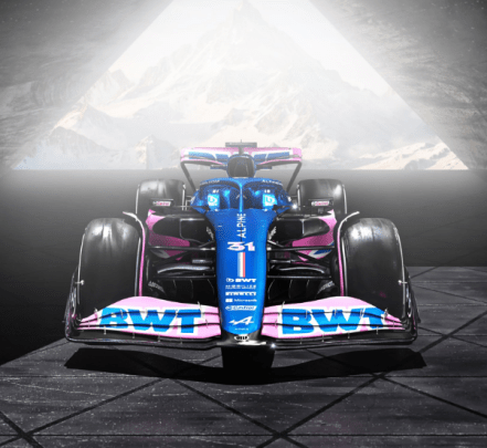 Alpine showcase variants of 2023 contender: A523