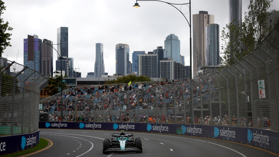Australian GP: Alonso on top of FP2 in damp conditions