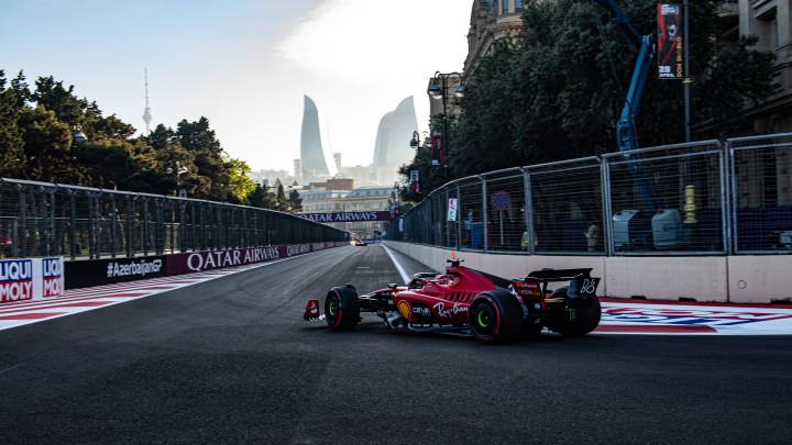 Azerbaijan GP: Leclerc secures inaugural Sprint Shootout pole despite late crash