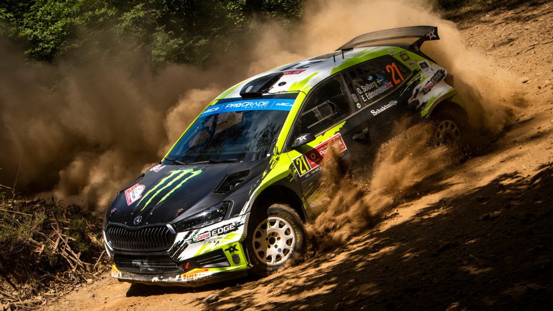 Rally Portugal: Solberg loses WRC2 lead after slapped with penalty