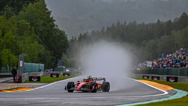 F1 Belgian GP: Sainz fastest in rain-affected sole practice