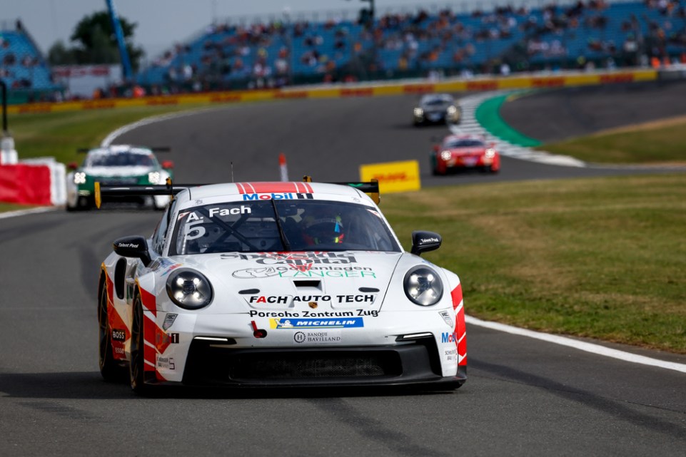 Porsche Supercup: Fach secures maiden win in British GP after championship rivals crash