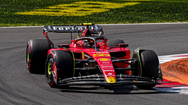 Sainz sends the Ferrari Tifosi into raptures with Italian GP pole