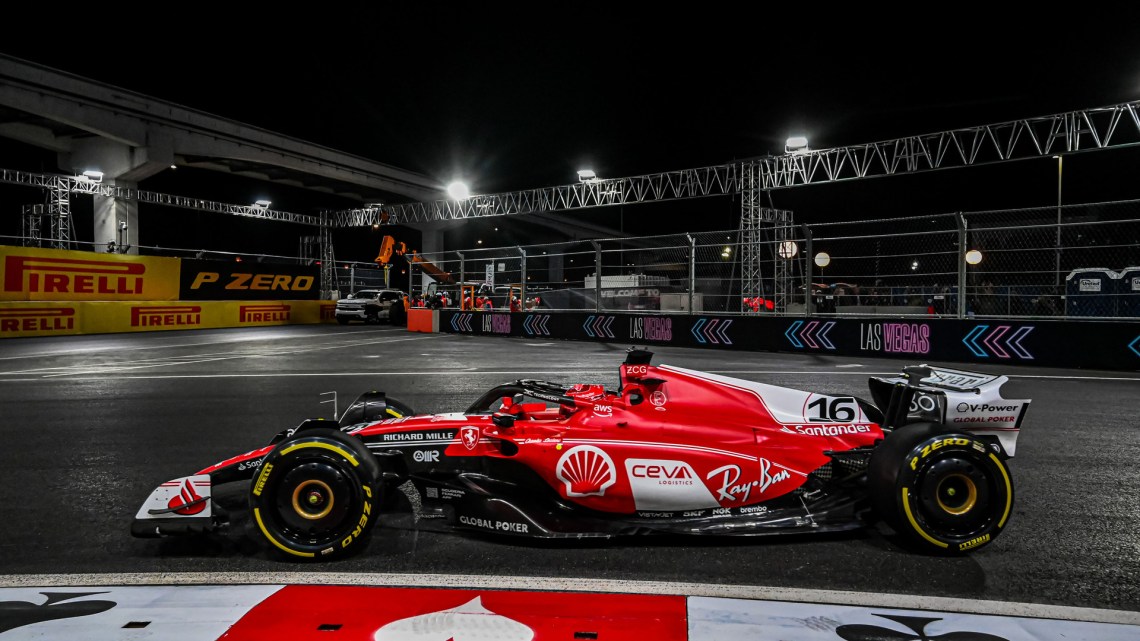 Leclerc on pole of Las Vegas GP ahead of Sainz and Verstappen