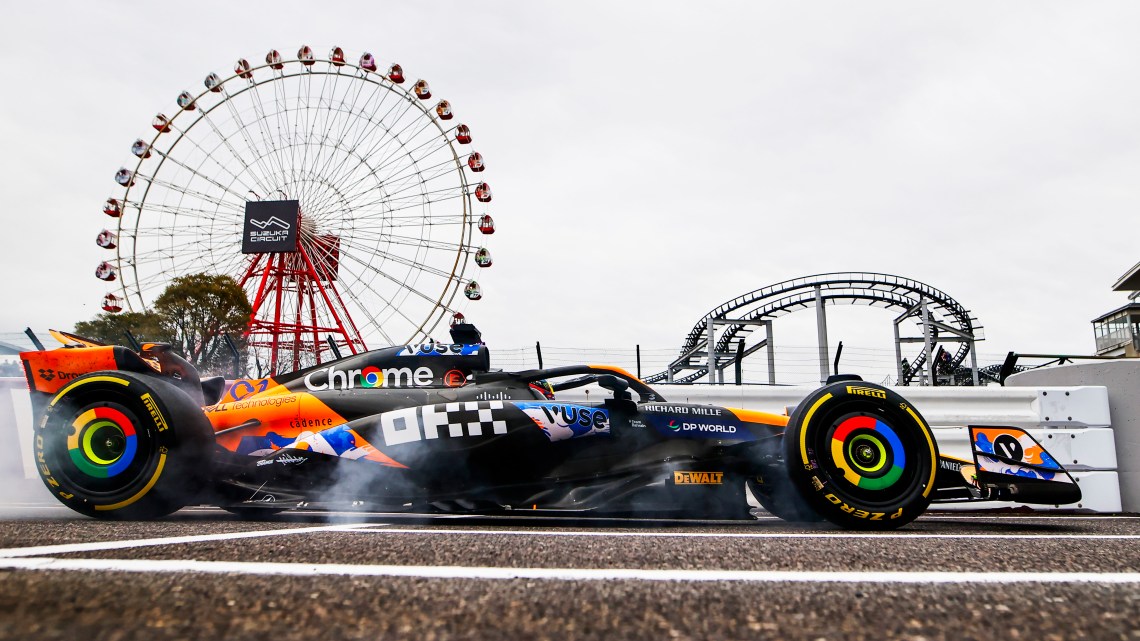Piastri fastest in rain-affected Japanese GP FP2