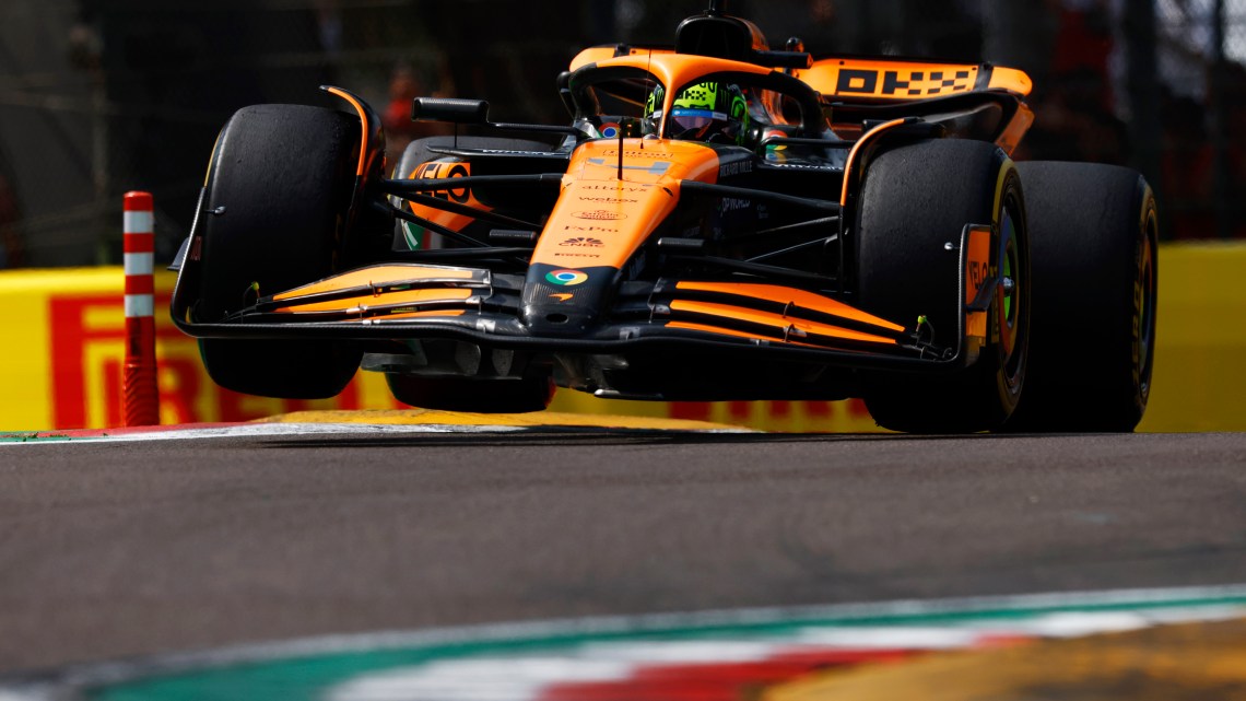 Norris ‘praying for one more lap’ after second-place finish at Emilia-Romagna GP