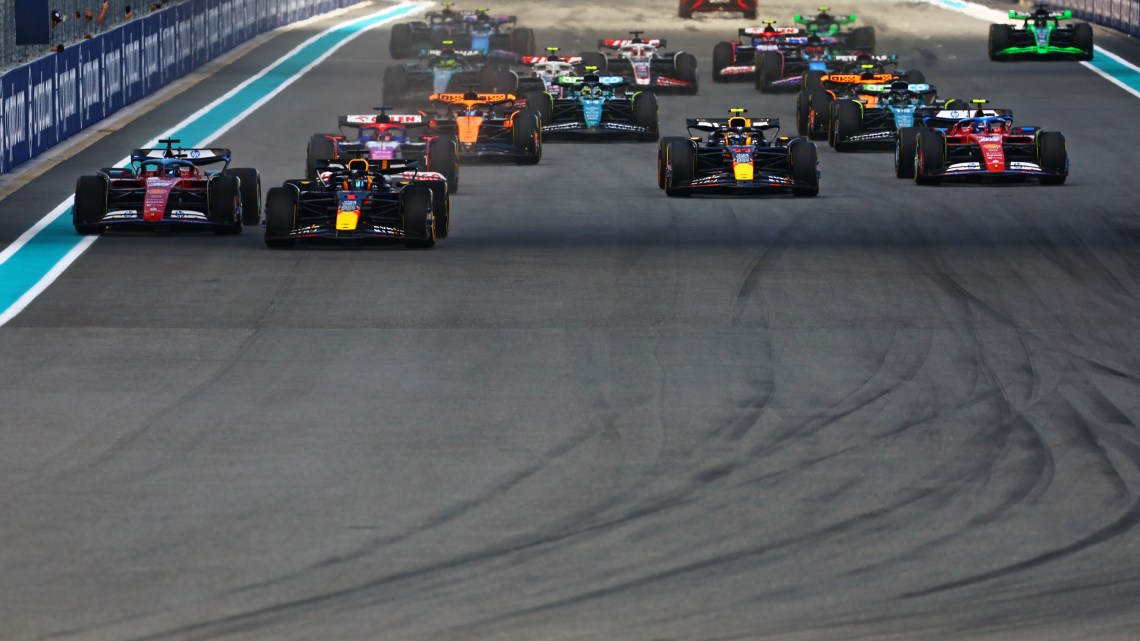 Verstappen claims back-to-back sprint wins ahead of Leclerc and Perez