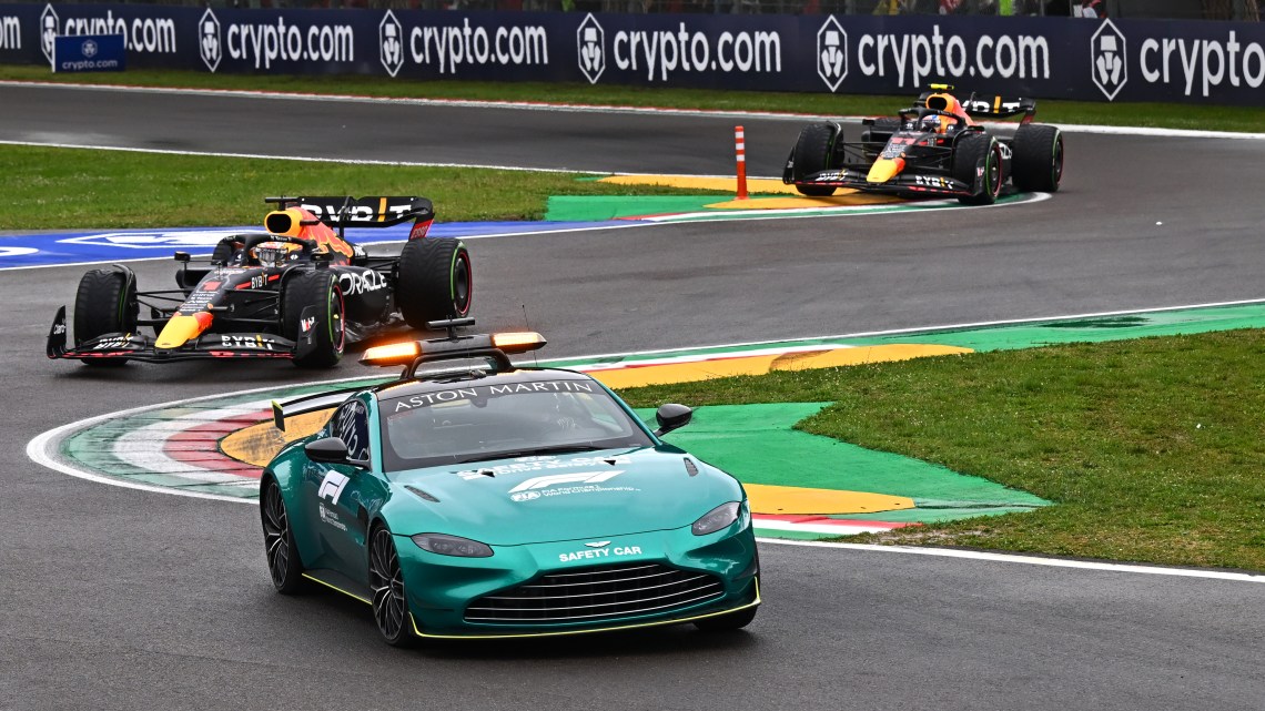F1 Safety Car involved in bizarre Monza accident