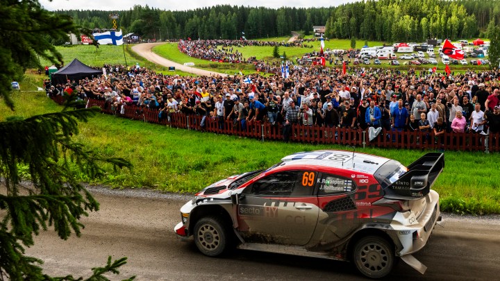 Kalle Rovanpera and Elfyn Evans crash out of Rally Finland on penultimate stage