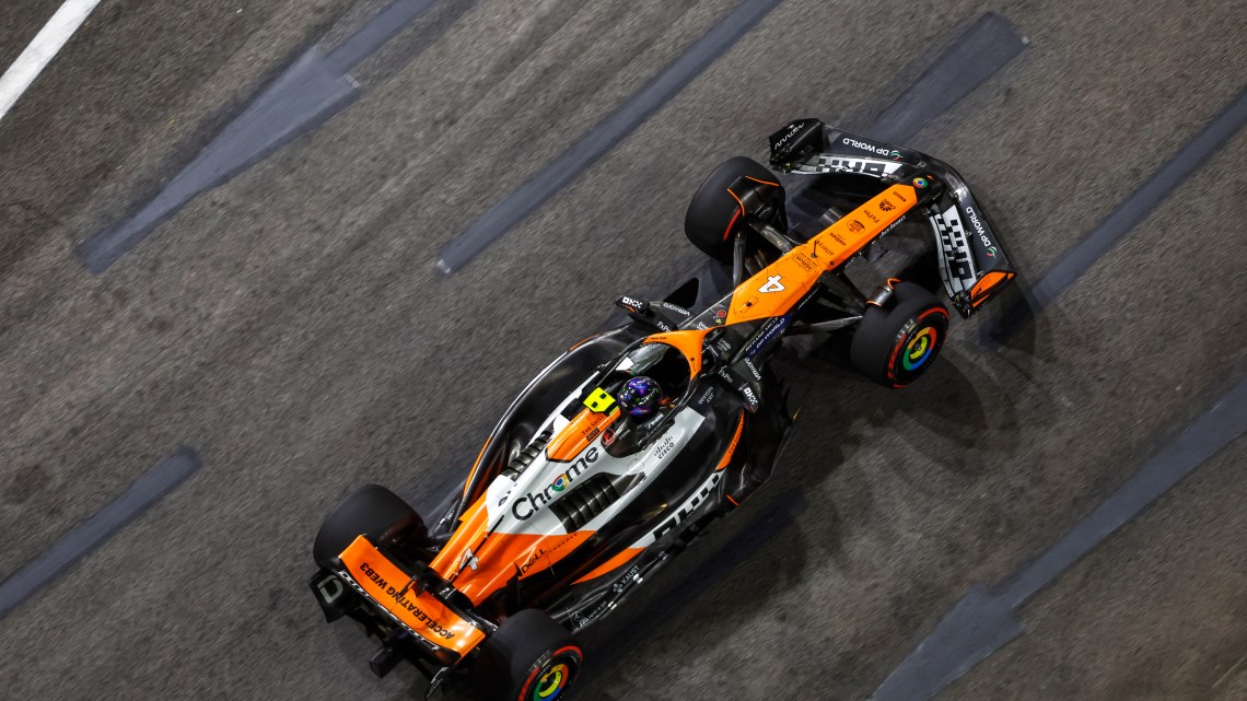 Norris fastest in Singapore GP FP2 as Russell hits barrier
