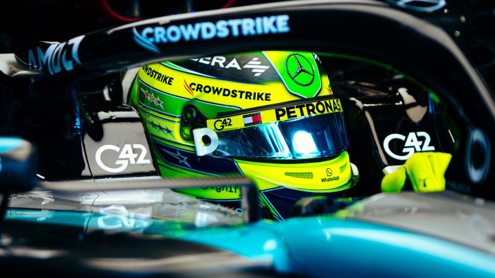 Hamilton jokes they need ‘better wet tyres’ to F1 President