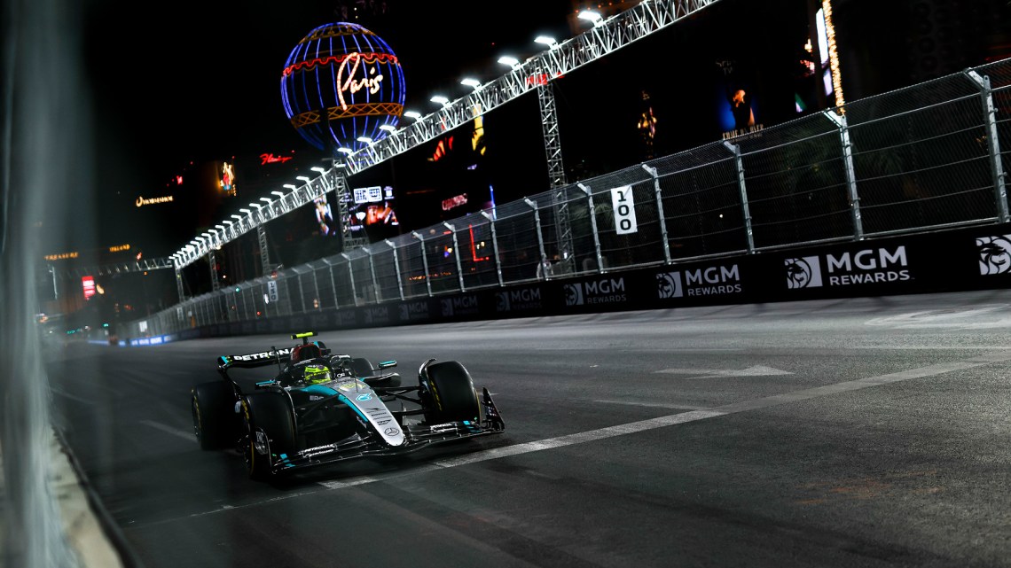 Lewis Hamilton fastest across the opening day in Las Vegas GP