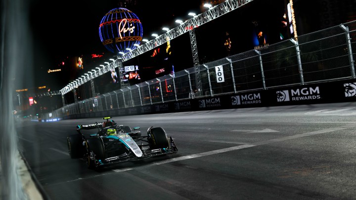 Lewis Hamilton fastest across the opening day in Las Vegas GP