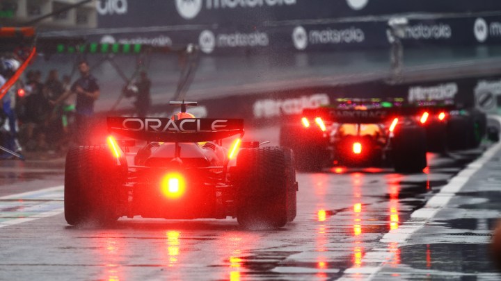 Lando Norris takes pole in five-car crash Brazil GP qualifying
