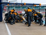 McLaren Racing in filming day of 2025 challenger, at Silverstone.