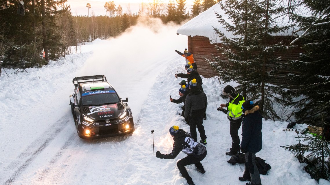 Evans on cusp of Rally Sweden win with Katsuta just behind