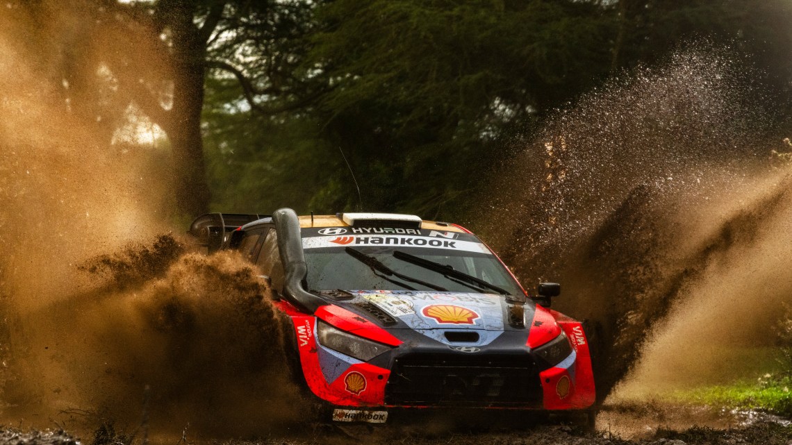 Tanak takes early blood at WRC Rally Kenya 2025