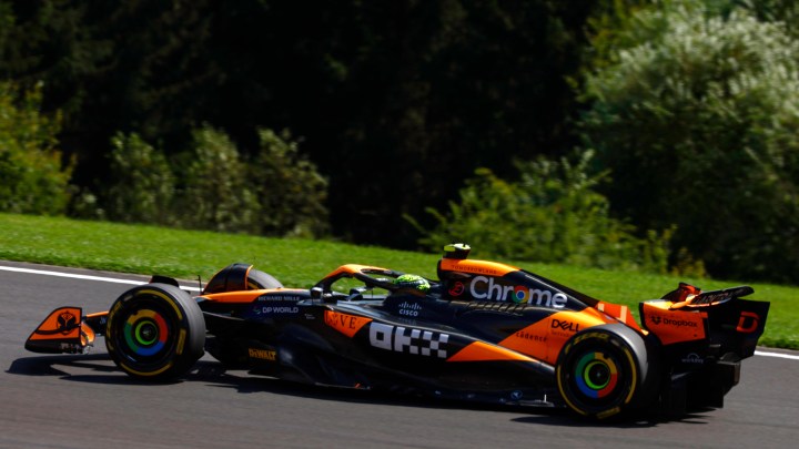 Lando Norris leads McLaren front-row at F1 Belgian GP