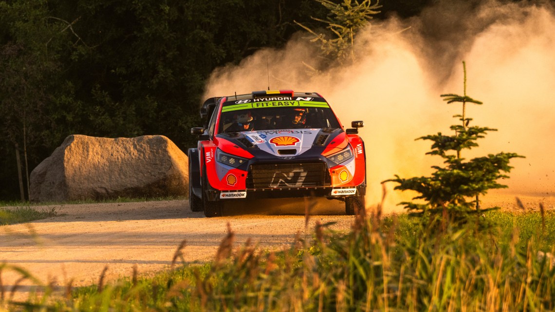 What stages make up day two of WRC Rally Estonia?