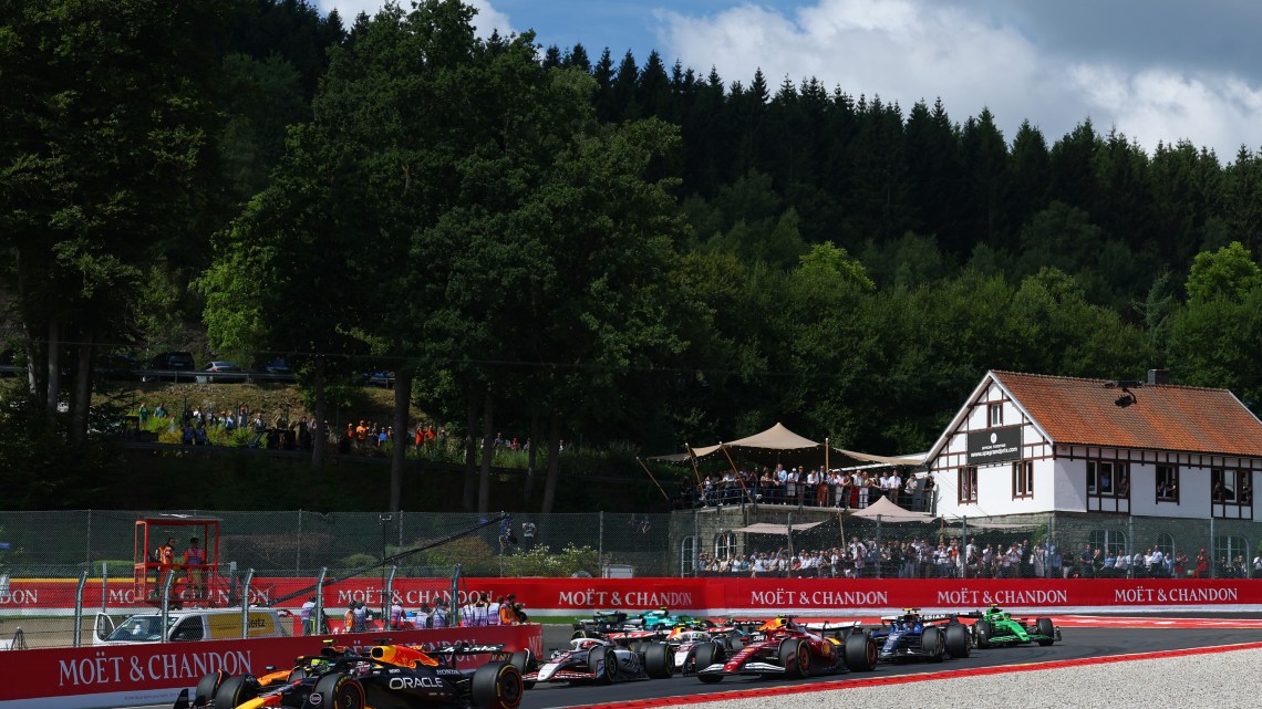 Who finished where at F1 Belgian GP Sprint race?