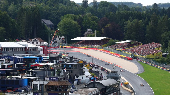 Who finished where at the Belgian Grand Prix?