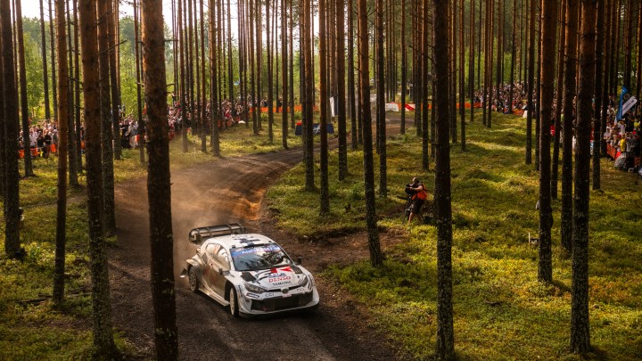 Kalle Rovanpera takes the lead at Rally Finland