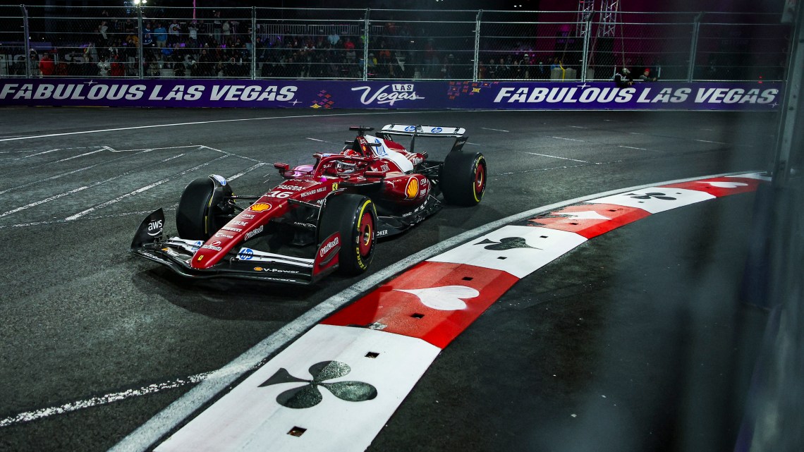 Ferrari confirm ‘steering wheel problem’ as Leclerc retired from Las Vegas FP2