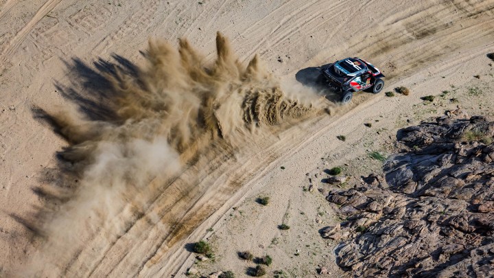 How did stage one finish at the Dakar Rally?