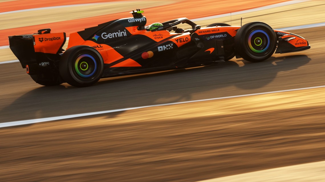 Lando Norris tops morning session of penultimate pre-season test