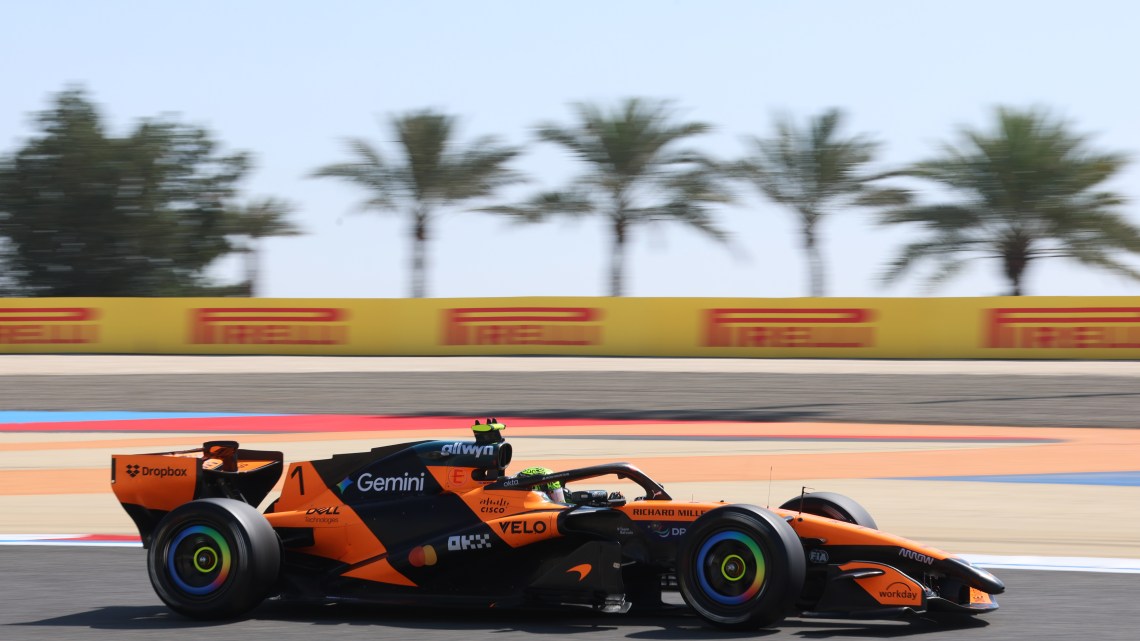 Lando Norris tops opening hours of Day 2 test