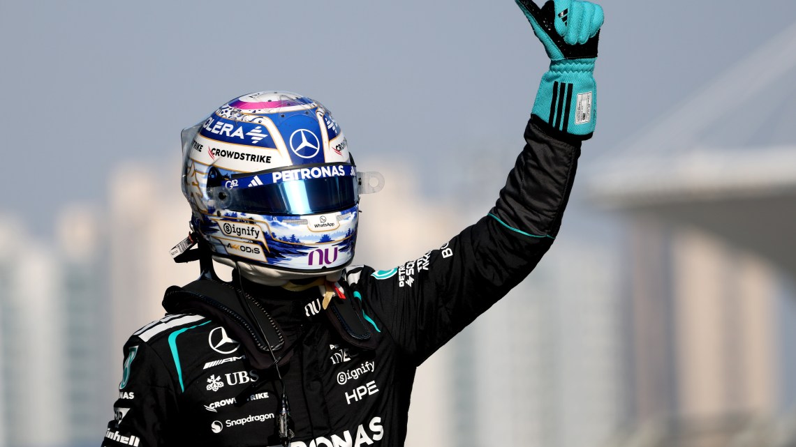 George Russell controls Chinese GP sprint qualifying to pole