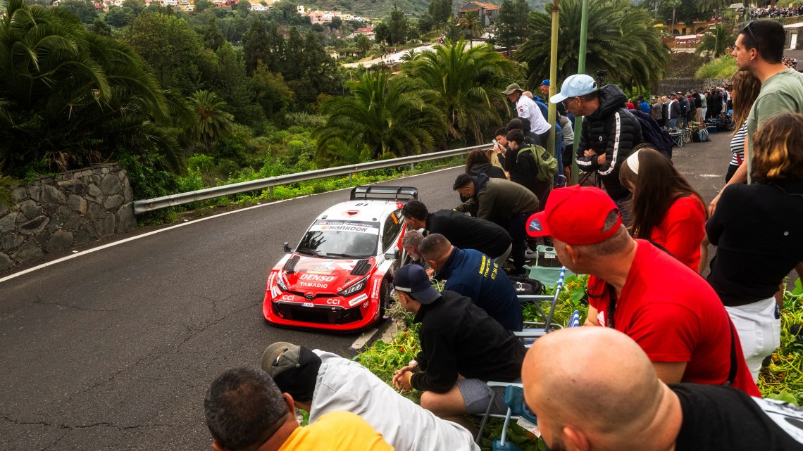 Takamoto Katsuta takes overnight lead at Rally Islas Canarias