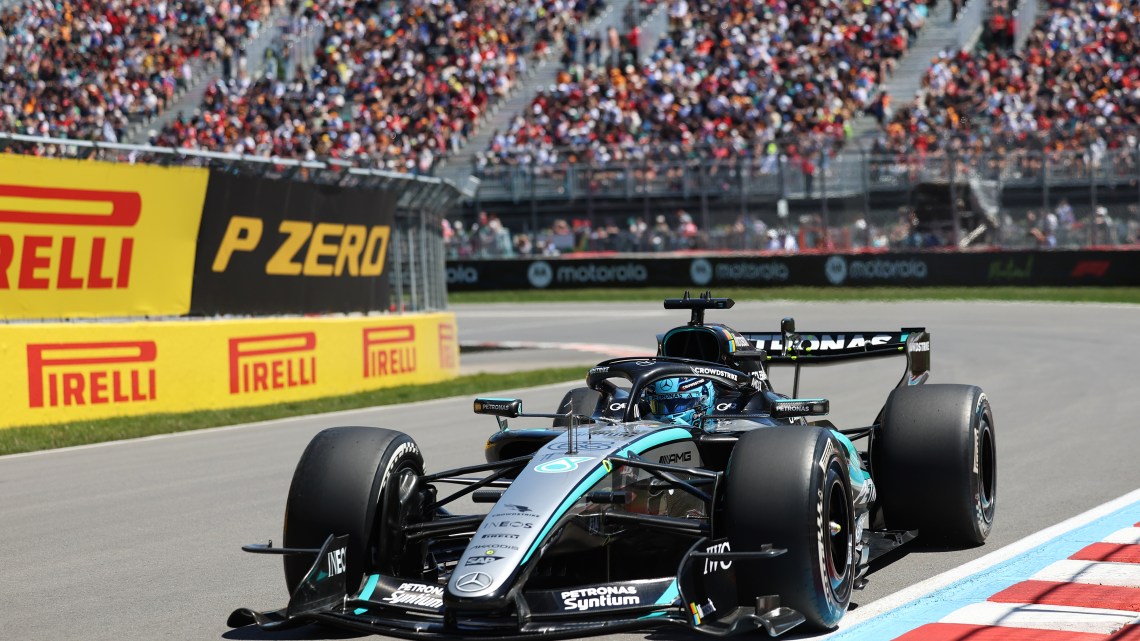 Russell leads Mercedes front row to Canadian Sprint pole