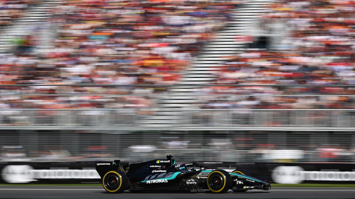 Russell hails Mercedes upgrade push after Canadian Sprint pole
