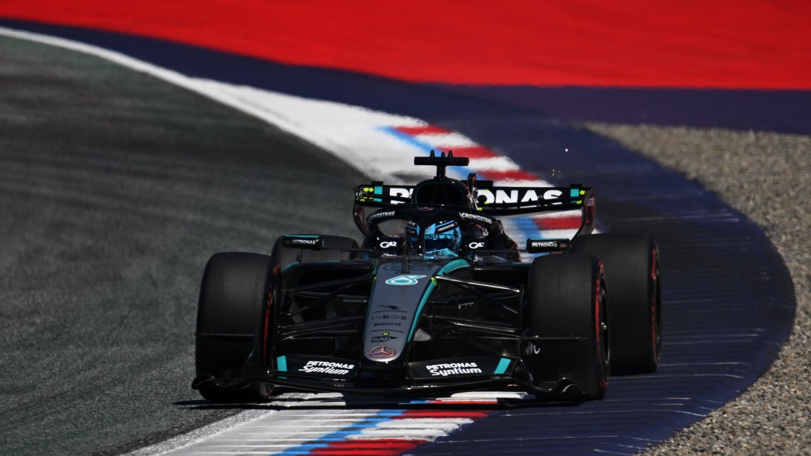 Russell takes Austrian Grand Prix pole as Verstappen crashes