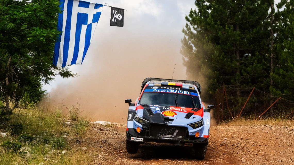 Neuville takes overnight lead of Rally Greece as other punished