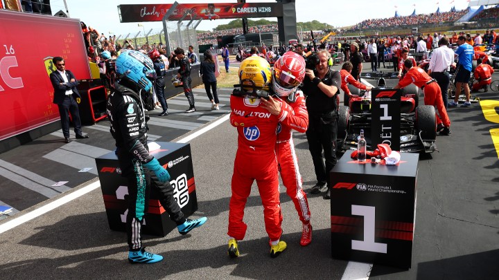 Hamilton keeps British Grand Prix podium finish after yellow flag infringement