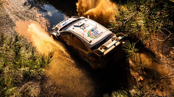 Jon Armstrong rolls at Rally Chile after Neuville crashes out