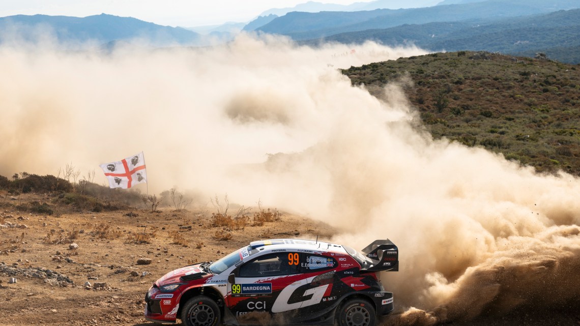 Oliver Solberg takes over WRC Rally Italia Sardegna lead inching closer to title
